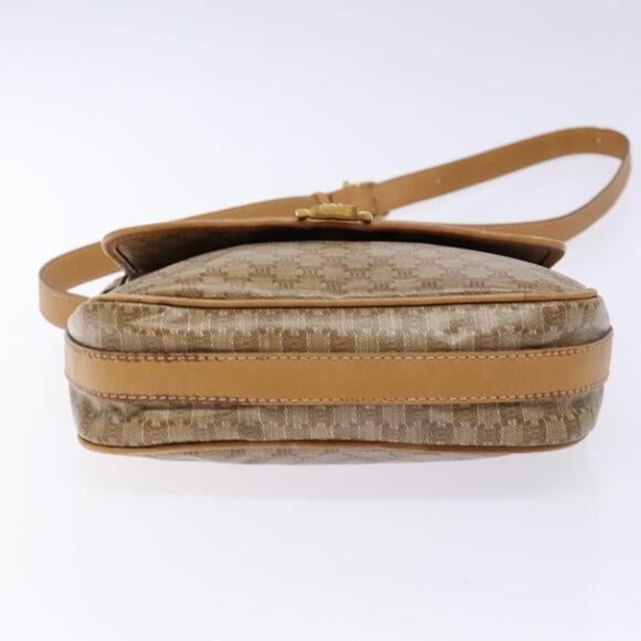 CELINE Macadam Canvas Shoulder Bag Pvc Beige Gold - Picture 9 of 13